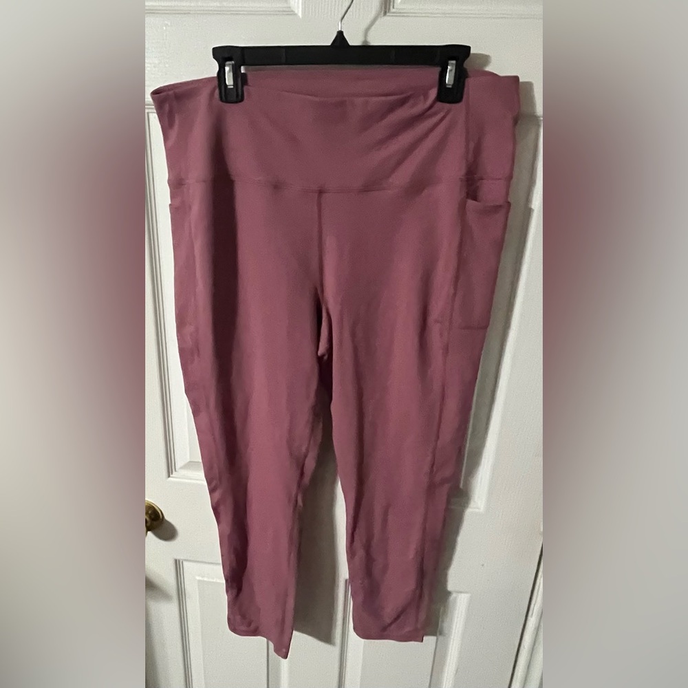 Skechers Pink Leggings High-Waisted Stretchy